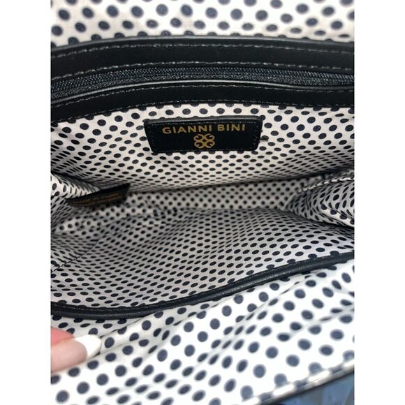 Gianni Bernini gold Leather Shoulder bag Chain Strap interchangeable zip off - Picture 2 of 13